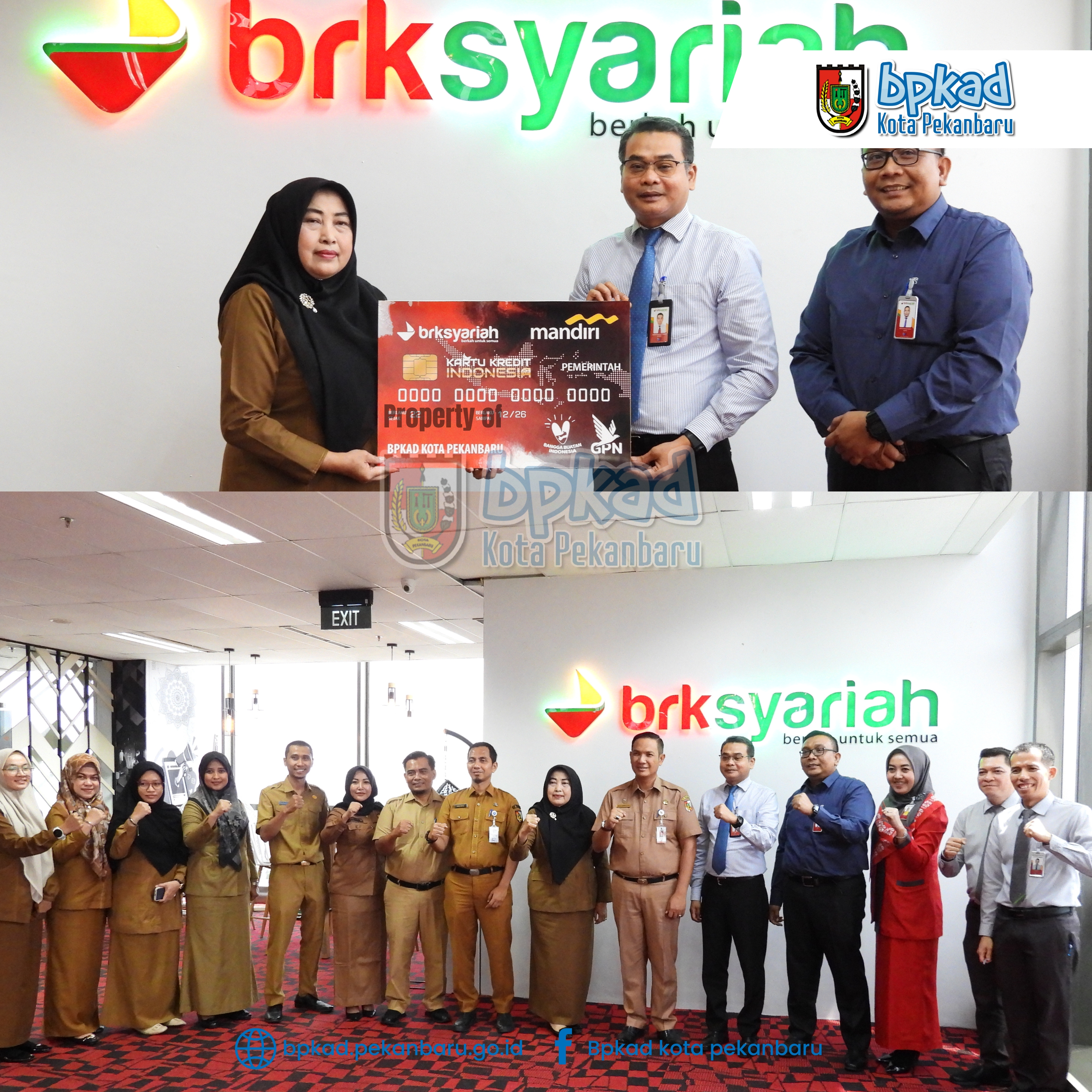 PEMKO PEKANBARU MELAKUKAN KERJA SAMA PENGGUNAAN KARTU KREDIT PEMERINTAH DAERAH DENGAN BANK RIAU KEPRI SYARIAH