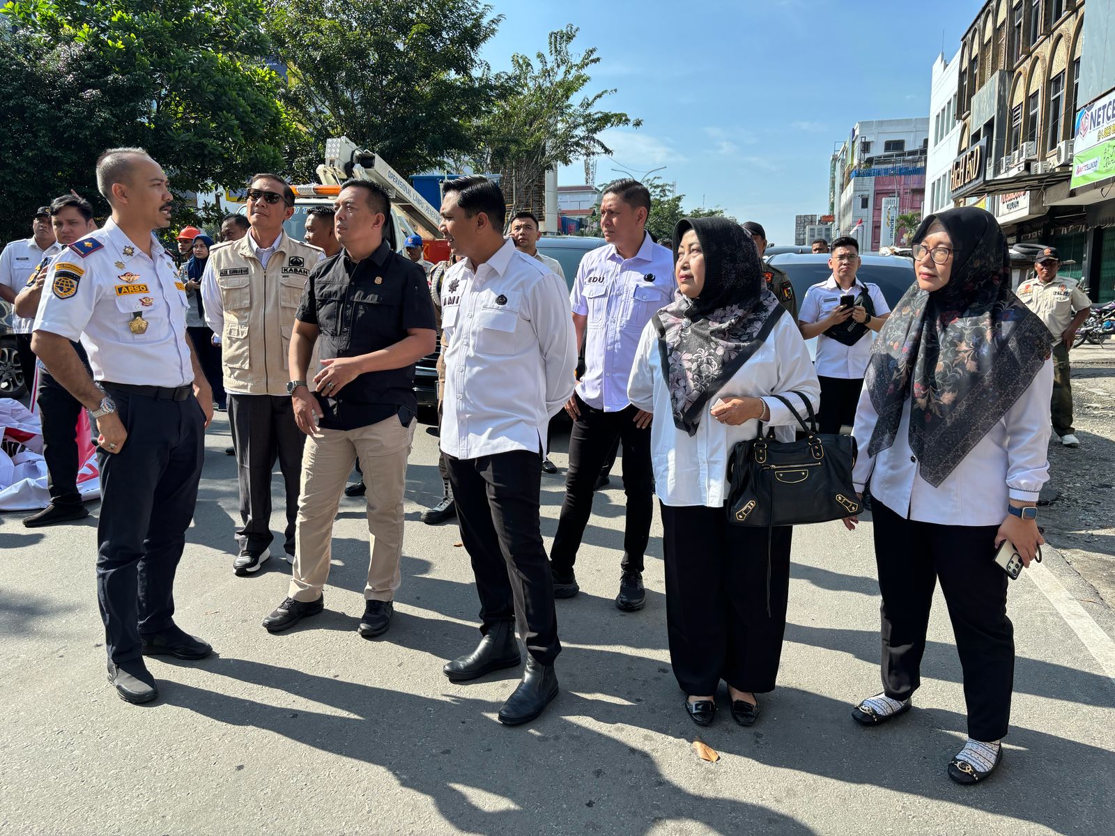 BPKAD PEKANBARU BERKOLABORASI BERSAMA OPD MELAKSANAKAN PENATAAN DAN PENGAMANAN ASET JPO
